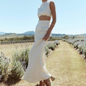 NWT Dissh Spencer maxi linen skirt